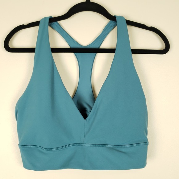 Athleta Transcend Plunge Bra Blue/Green XL - Picture 3 of 6